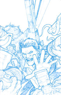 Cover Thumbnail for Angel (IDW, 2009 series) #19 [Retailer Incentive Blueline Sketch Cover B - Gabriel Rodriguez]