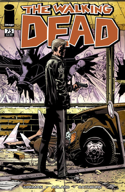 Cover for The Walking Dead (Image, 2003 series) #75 [Charlie Adlard Variant Cover]