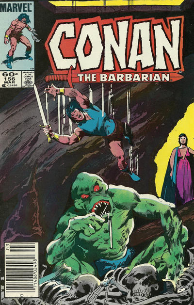 Cover for Conan the Barbarian (Marvel, 1970 series) #156 [Newsstand]