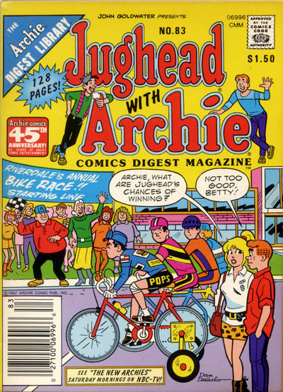 Cover for Jughead with Archie Digest (Archie, 1974 series) #83 [Canadian]
