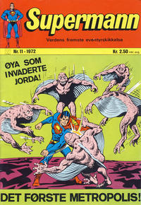 Cover Thumbnail for Supermann (Illustrerte Klassikere / Williams Forlag, 1969 series) #11/1972