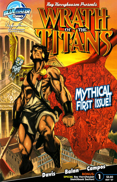 Cover for Wrath of the Titans (Bluewater / Storm / Stormfront / Tidalwave, 2007 series) #1 [Nadir Balan Cover B]