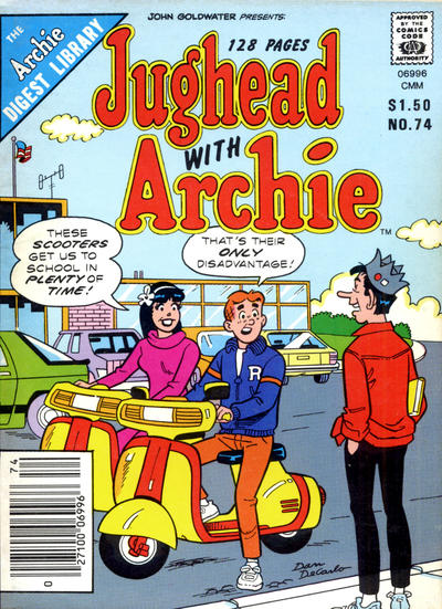 Cover for Jughead with Archie Digest (Archie, 1974 series) #74 [Canadian]