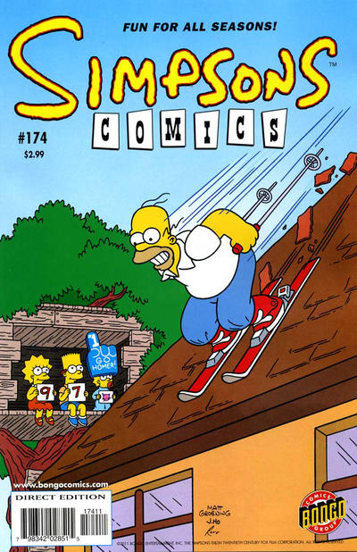 Cover for Simpsons Comics (Bongo, 1993 series) #174