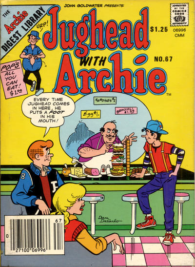 Cover for Jughead with Archie Digest (Archie, 1974 series) #67 [Canadian]