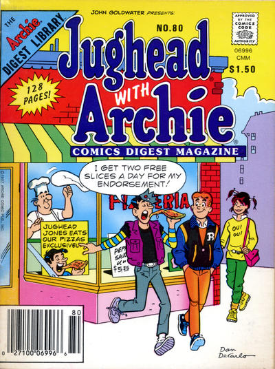 Cover for Jughead with Archie Digest (Archie, 1974 series) #80 [Canadian]