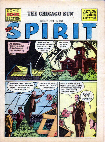 Cover for The Spirit (Register and Tribune Syndicate, 1940 series) #6/24/1945