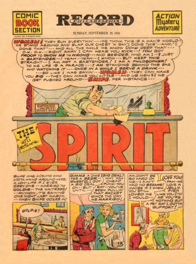 Cover for The Spirit (Register and Tribune Syndicate, 1940 series) #9/28/1941