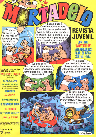 Cover for Mortadelo (Editorial Bruguera, 1970 series) #91