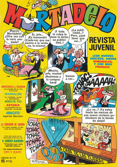 Cover for Mortadelo (Editorial Bruguera, 1970 series) #72
