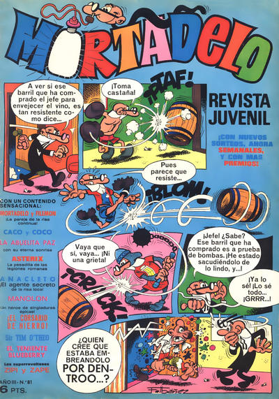 Cover for Mortadelo (Editorial Bruguera, 1970 series) #81