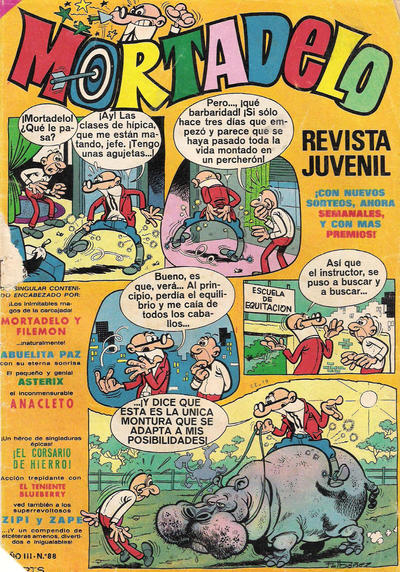 Cover for Mortadelo (Editorial Bruguera, 1970 series) #88