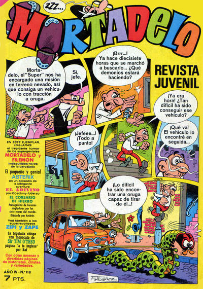 Cover for Mortadelo (Editorial Bruguera, 1970 series) #118