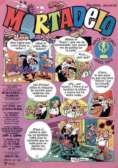 Cover for Mortadelo (Editorial Bruguera, 1970 series) #134