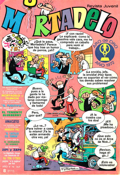 Cover for Mortadelo (Editorial Bruguera, 1970 series) #167