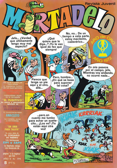 Cover for Mortadelo (Editorial Bruguera, 1970 series) #170