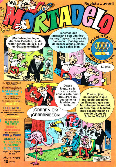 Cover for Mortadelo (Editorial Bruguera, 1970 series) #200