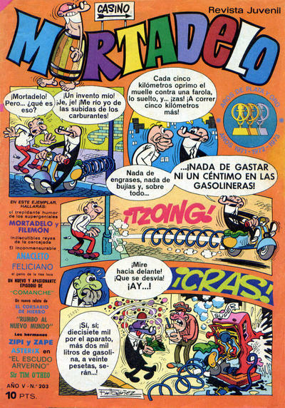 Cover for Mortadelo (Editorial Bruguera, 1970 series) #203