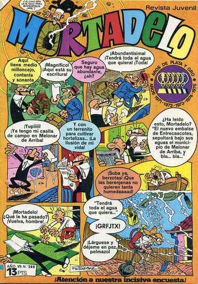 Cover for Mortadelo (Editorial Bruguera, 1970 series) #288