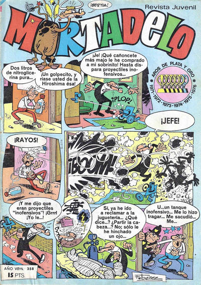 Cover for Mortadelo (Editorial Bruguera, 1970 series) #358
