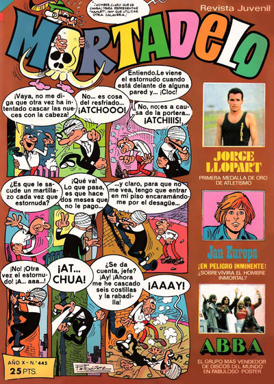 Cover for Mortadelo (Editorial Bruguera, 1970 series) #445