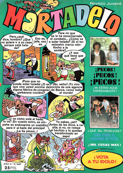 Cover for Mortadelo (Editorial Bruguera, 1970 series) #447