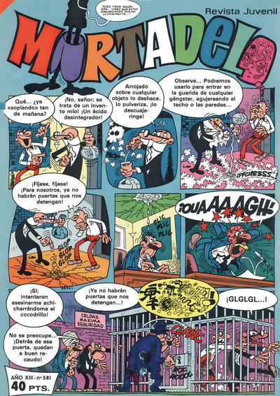 Cover for Mortadelo (Editorial Bruguera, 1970 series) #581