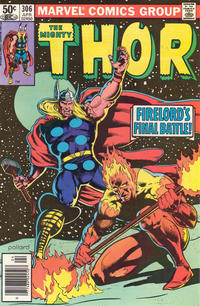 Cover for Thor (Marvel, 1966 series) #306 [Newsstand]