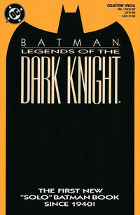 Cover Thumbnail for Legends of the Dark Knight (DC, 1989 series) #1 [Orange Cover]