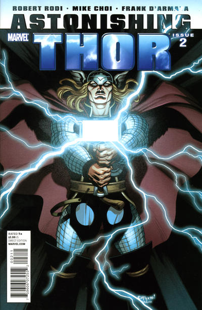 Cover for Astonishing Thor (Marvel, 2011 series) #2