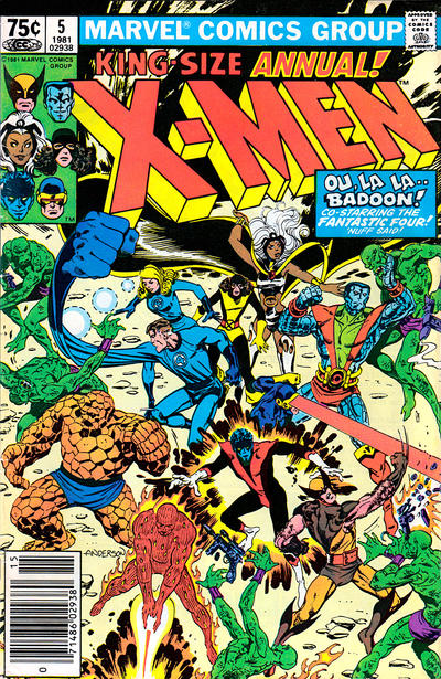 Cover for X-Men Annual (Marvel, 1970 series) #5 [Newsstand]
