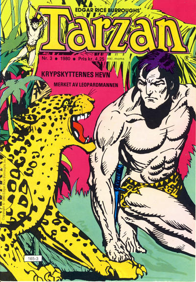 Cover for Tarzan (Atlantic Forlag, 1977 series) #3/1980