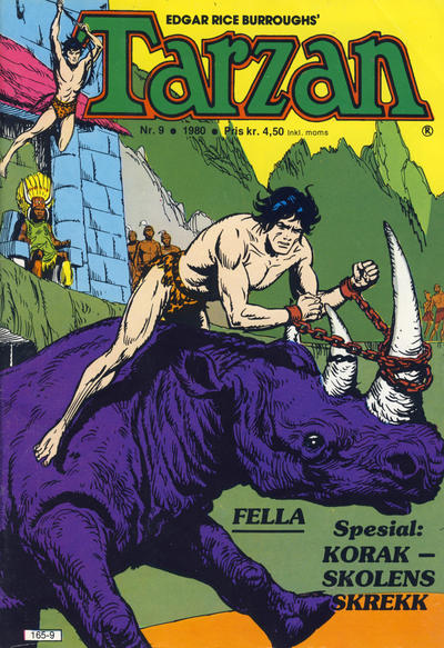 Cover for Tarzan (Atlantic Forlag, 1977 series) #9/1980