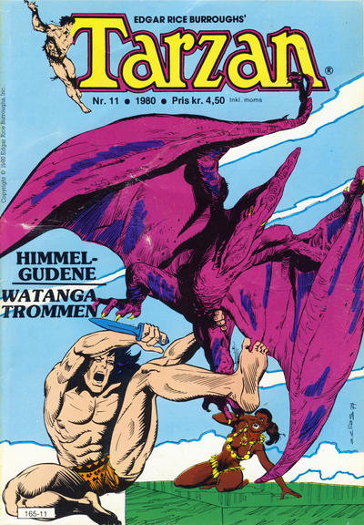 Cover for Tarzan (Atlantic Forlag, 1977 series) #11/1980