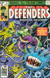 Cover for The Defenders (Marvel, 1972 series) #72 [British]