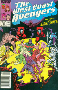 Cover Thumbnail for West Coast Avengers (Marvel, 1985 series) #40 [Newsstand]