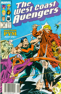 Cover Thumbnail for West Coast Avengers (Marvel, 1985 series) #36 [Newsstand]