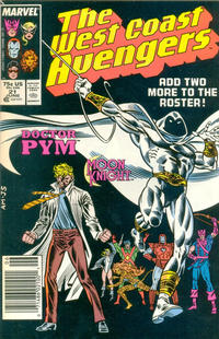 Cover Thumbnail for West Coast Avengers (Marvel, 1985 series) #21 [Newsstand]