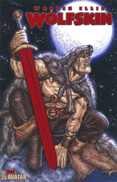 Cover for Warren Ellis' Wolfskin (Avatar Press, 2006 series) #1 [Red Foil Cover]