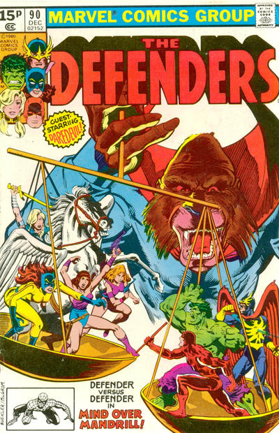 Cover for The Defenders (Marvel, 1972 series) #90 [British]
