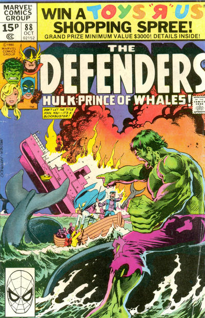 Cover for The Defenders (Marvel, 1972 series) #88 [British]