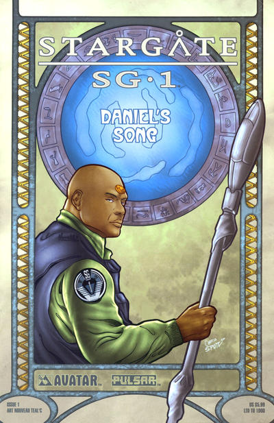Cover for Stargate SG-1: Daniel's Song (Avatar Press, 2005 series) #1 [Art Nouveau Teal'c]