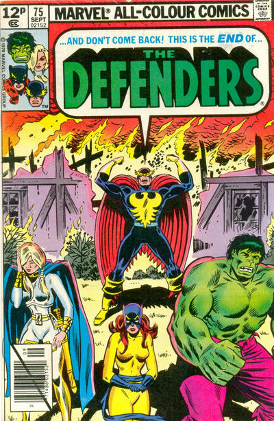 Cover for The Defenders (Marvel, 1972 series) #75 [British]