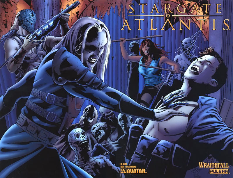 Cover for Stargate Atlantis: Wraithfall (Avatar Press, 2005 series) #1 [Wraparound]