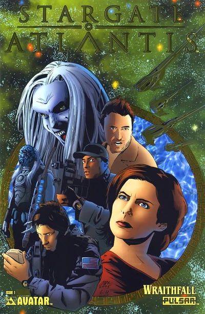 Cover for Stargate Atlantis: Wraithfall (Avatar Press, 2005 series) #1 [Gold Foil]