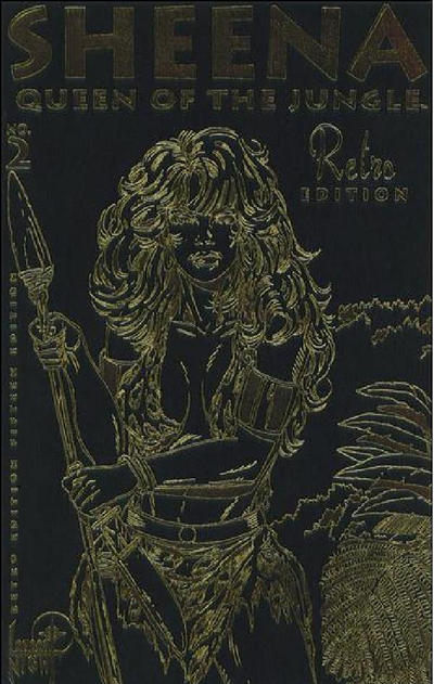 Cover for Sheena, Queen of the Jungle: Bound (London Night Studios, 1998 series) #2 [Retro Edition]