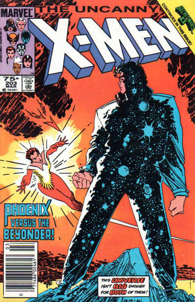 Cover for The Uncanny X-Men (Marvel, 1981 series) #203 [Newsstand]