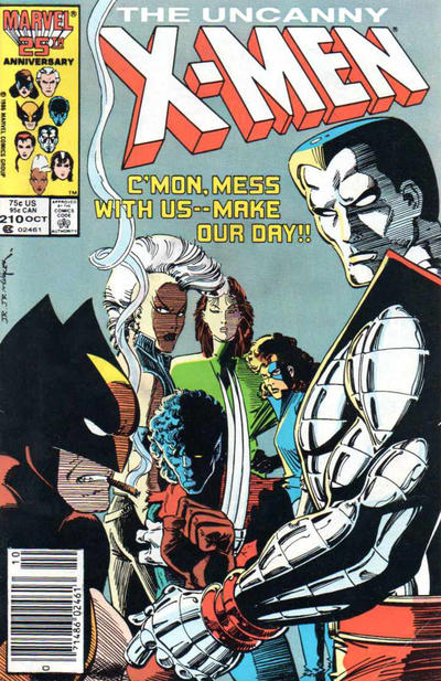 Cover for The Uncanny X-Men (Marvel, 1981 series) #210 [Newsstand]