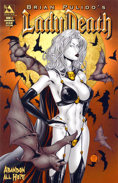 Cover for Brian Pulido's Lady Death: Abandon All Hope (Avatar Press, 2005 series) #3 [Commemorative]