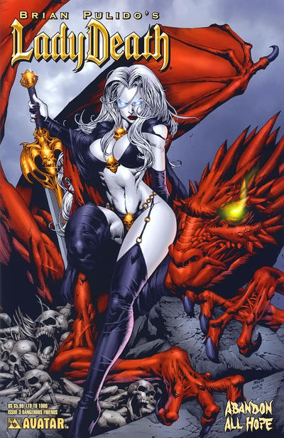 Cover for Brian Pulido's Lady Death: Abandon All Hope (Avatar Press, 2005 series) #3 [Dangerous Friends]